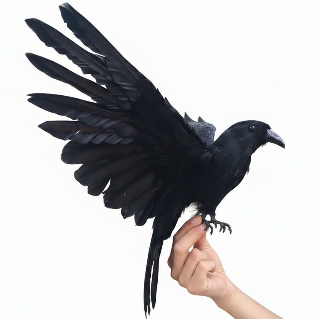Artificial Crow Sculpture