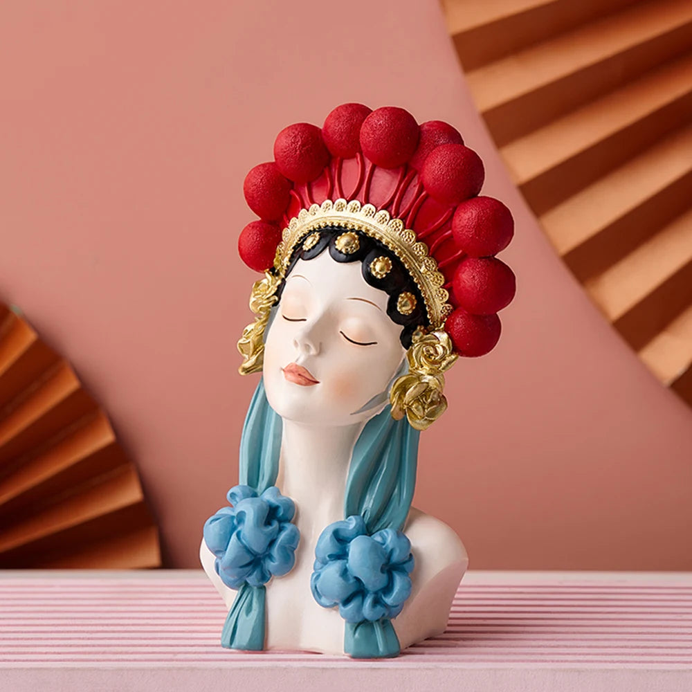 Peking Opera Girl Ornament - Floral Fawna