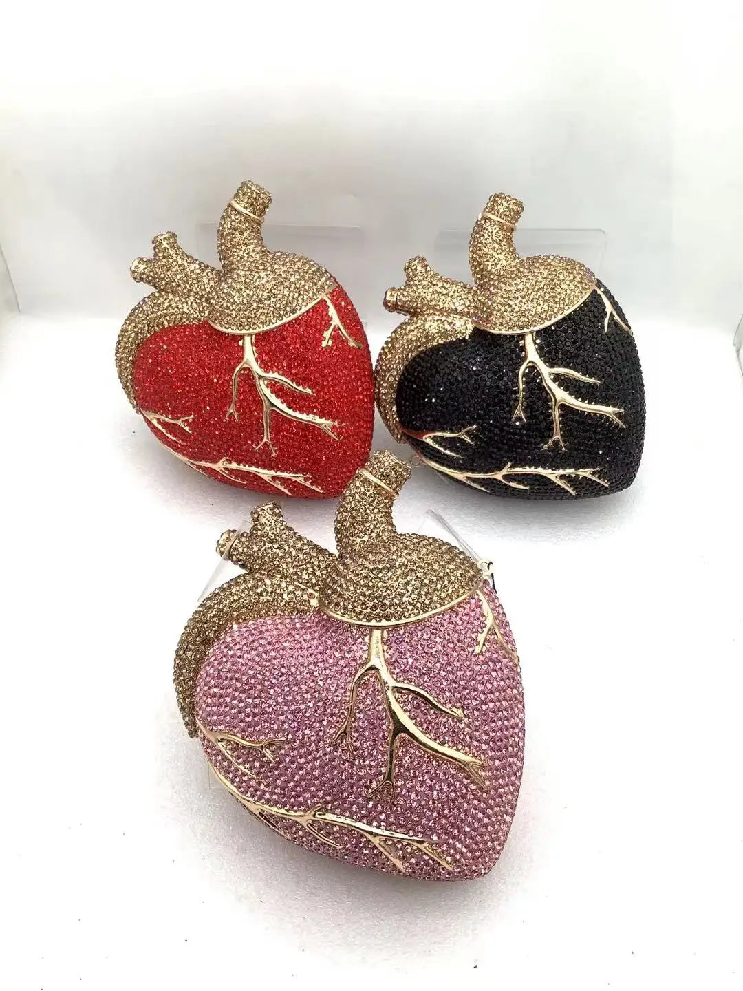 Crystal Anatomical Heart Bag