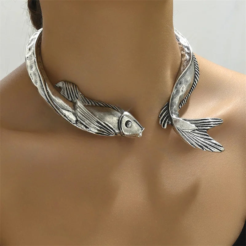 Koi Collar Necklace - Floral Fawna
