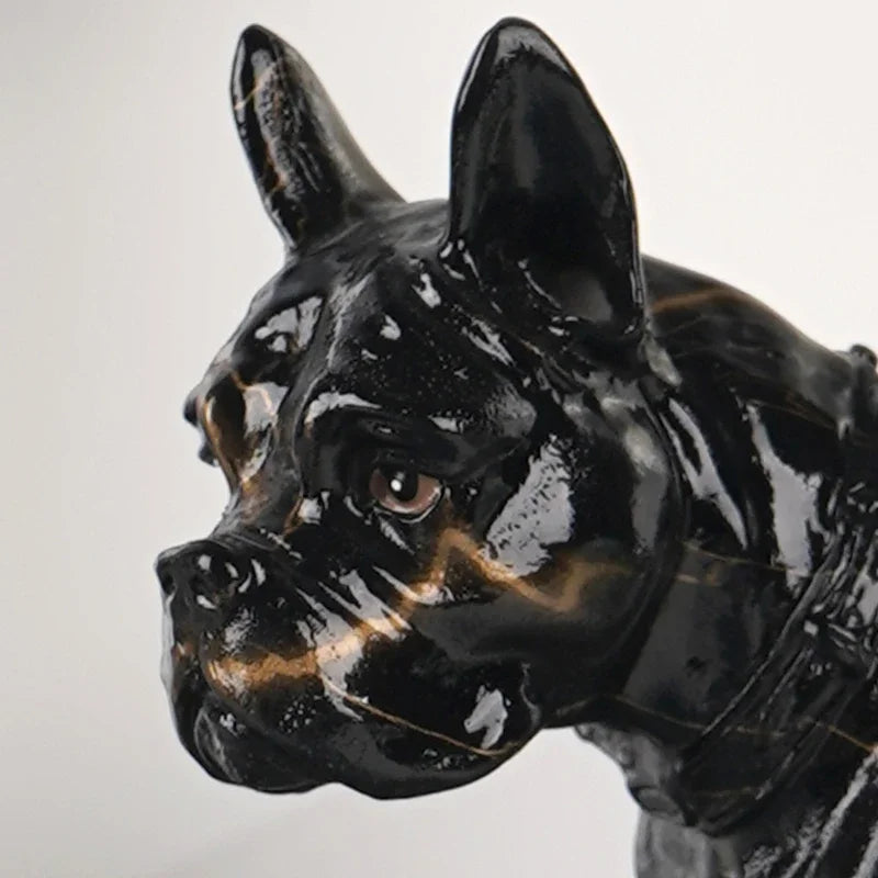 Abstract Boxer Sculpture - Floral Fawna