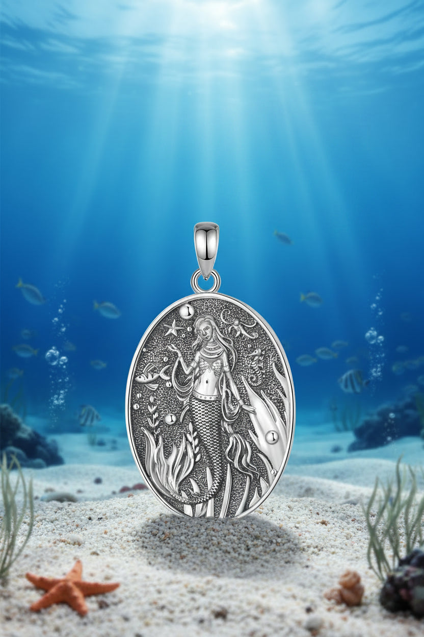 Sterling Silver Mermaid Necklace