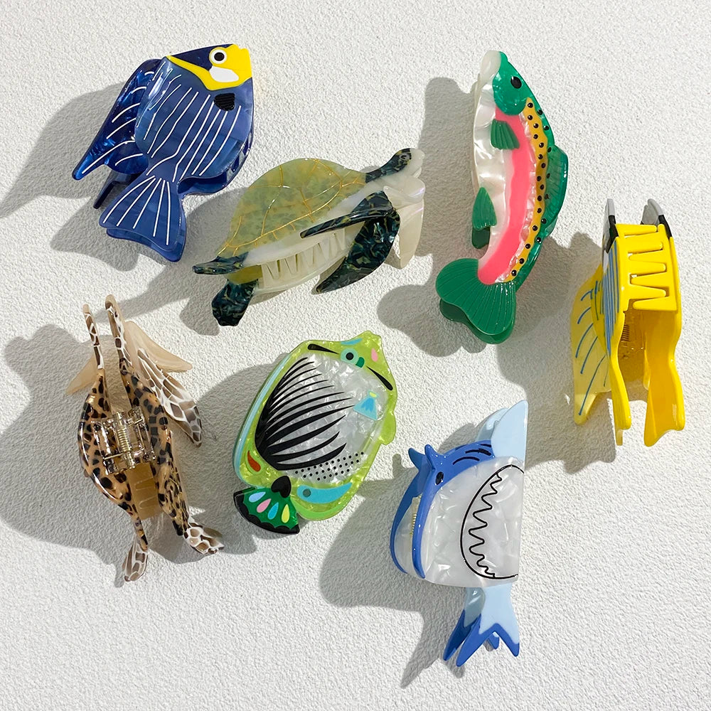 Aquatic Claw Clip - Floral Fawna