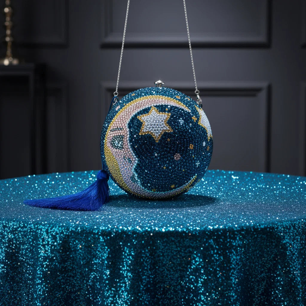 Celestial Sphere Rhinestone Bag