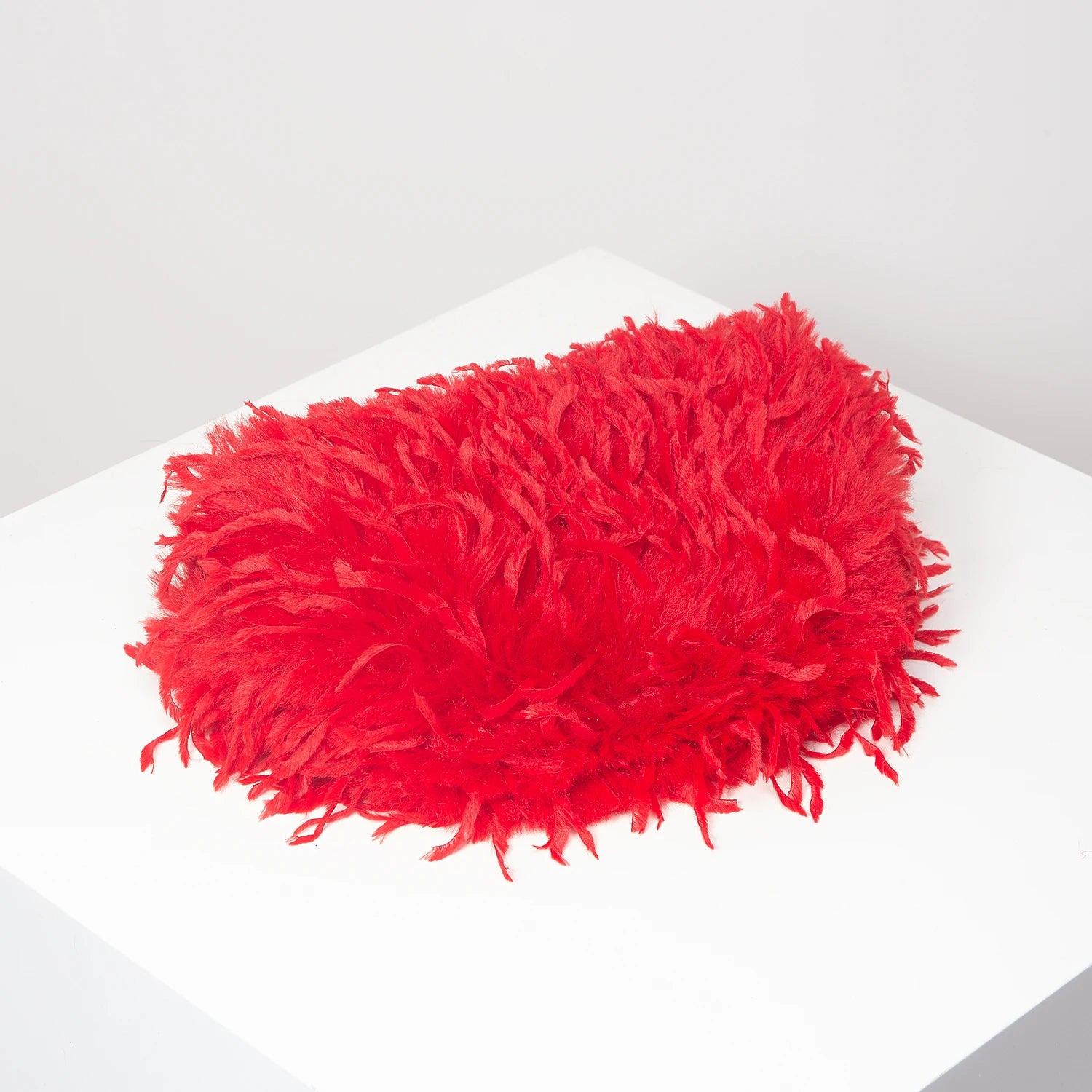 Faux Feather Clutch Bag - Floral Fawna