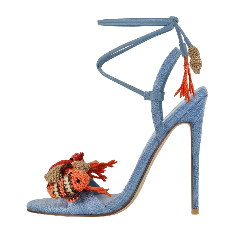 Woven Ocean Treasures Heels