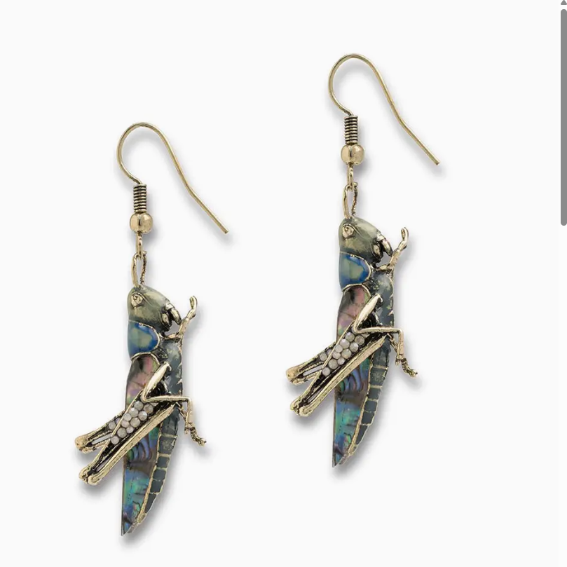 Grasshopper Dangle Earrings