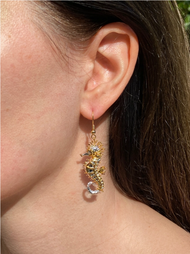 Seahorse Drop Earrings