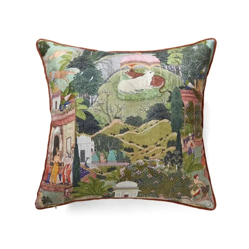 Oriental Garden Cushion Cover