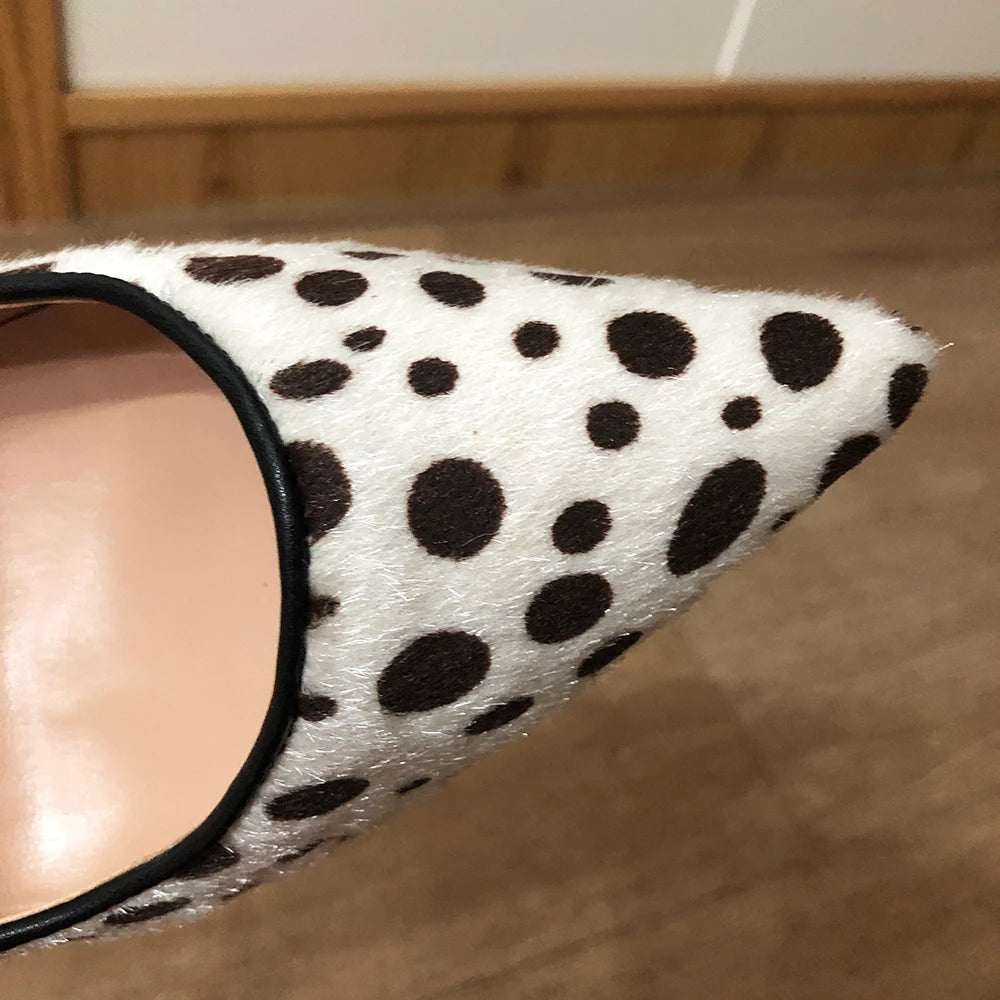 Dalmatian Flock High Heels