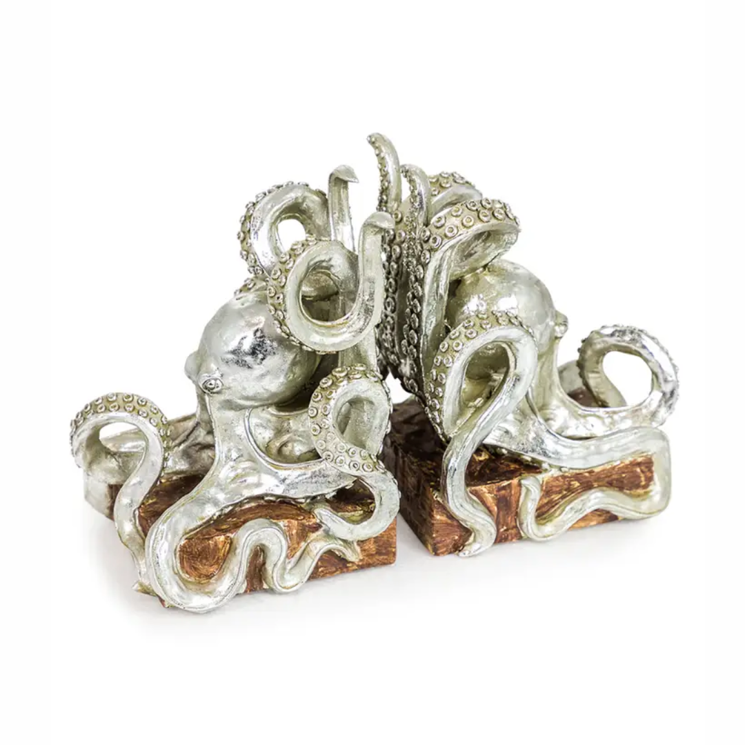 Octopus Pair of Bookends