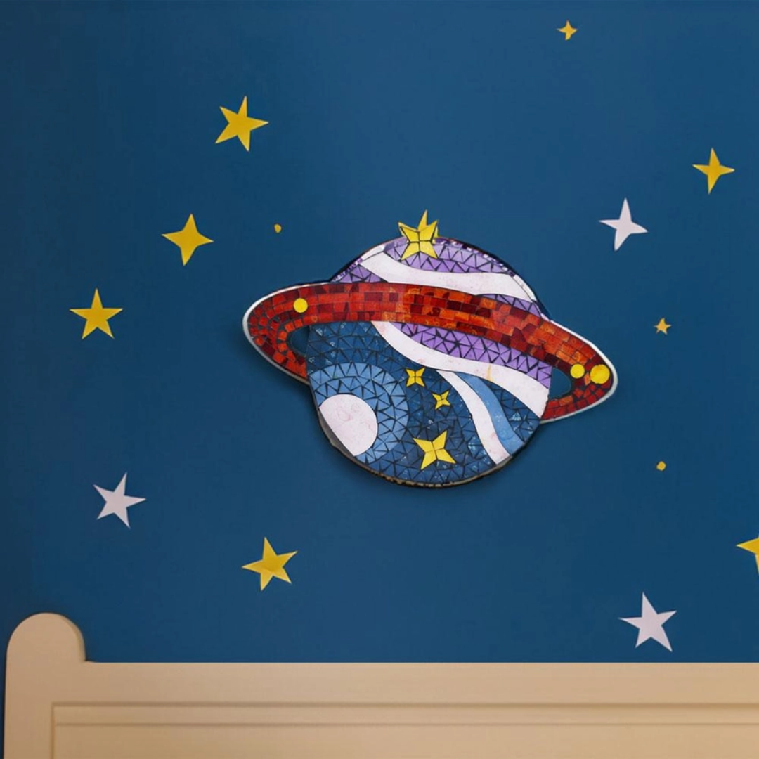 Stars and Planets Mosaic Wall Hanging