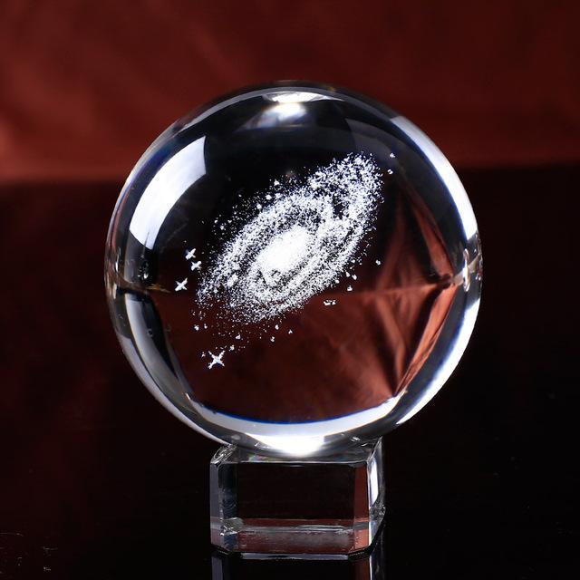 Miniature Galaxy Crystal Ball Home Decor - Floral Fawna