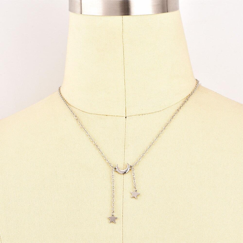 Celestial Moon & Stars Necklace - Floral Fawna