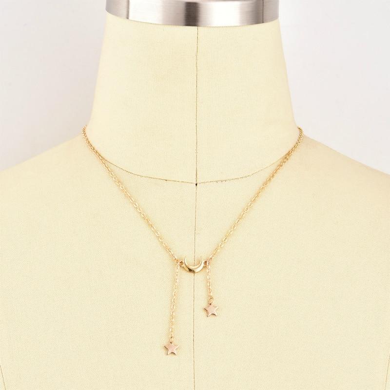 Celestial Moon & Stars Necklace - Floral Fawna