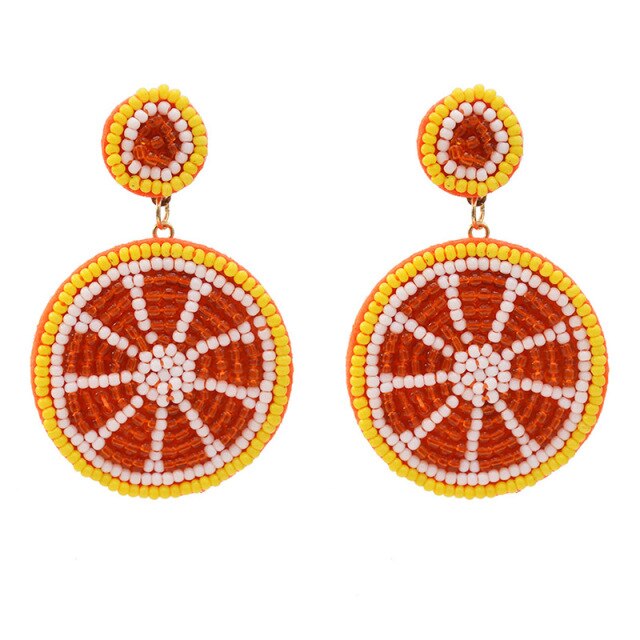 Ethnic Fruit Earrings - Floral Fawna