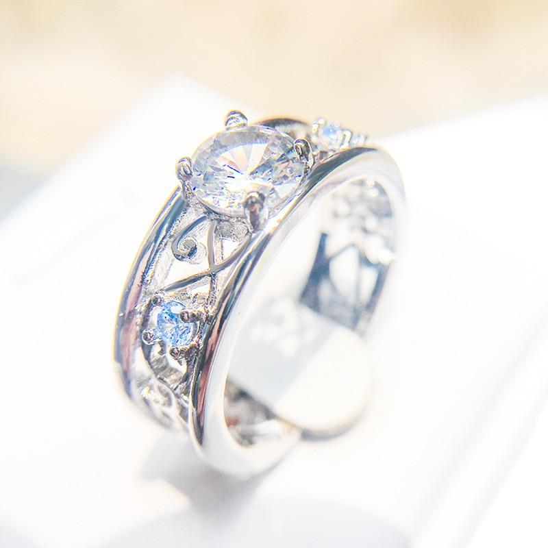 Blue Fantasy World Ring - Floral Fawna