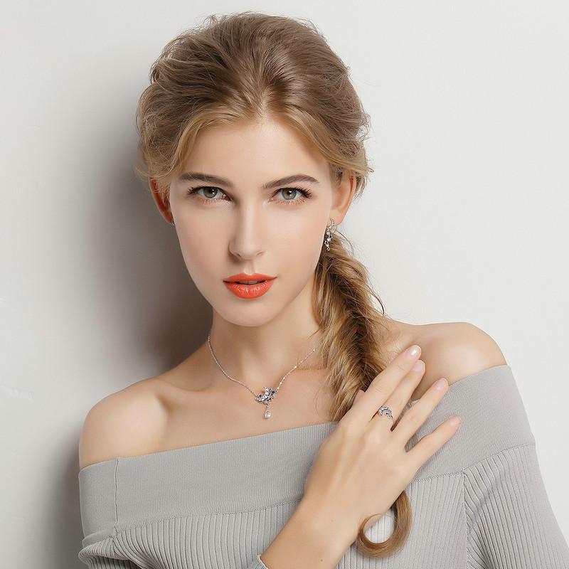 Celestial Moon & Stars Sterling Silver Ring - Floral Fawna