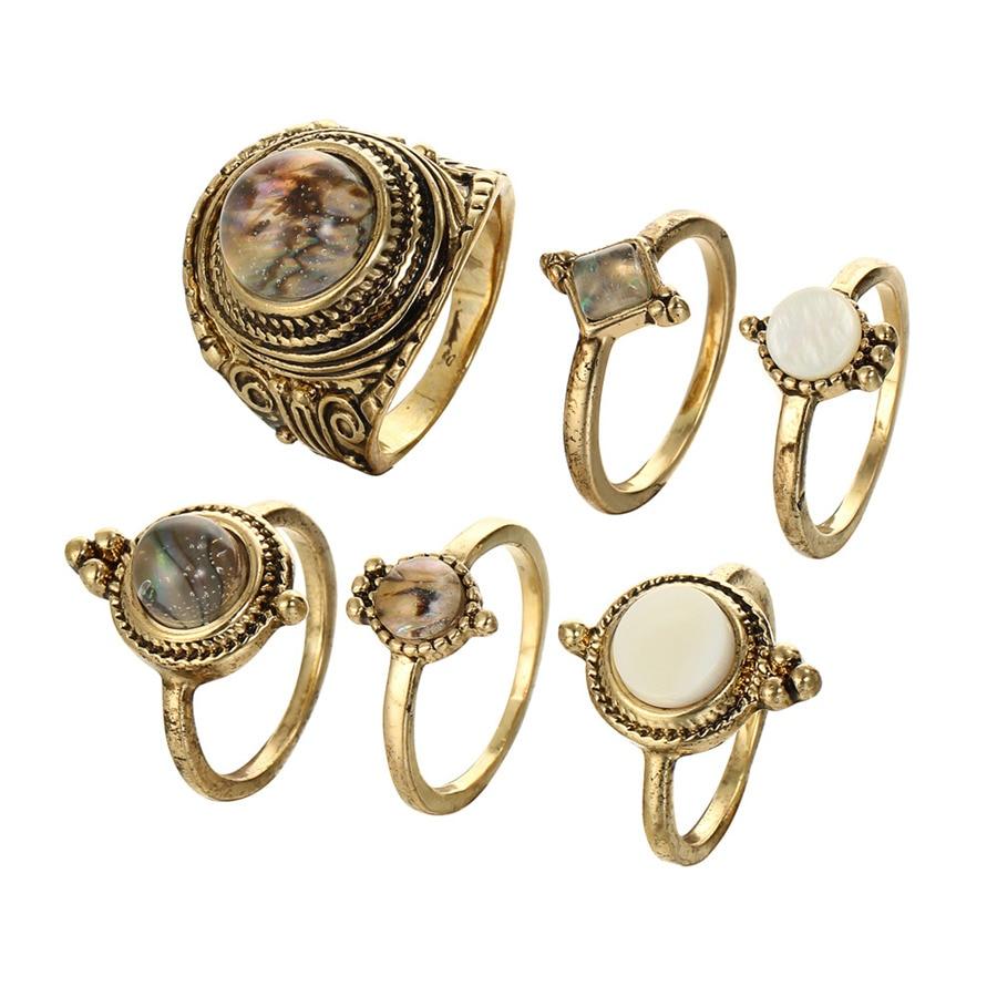 Majestic Universe Ring Set - Floral Fawna