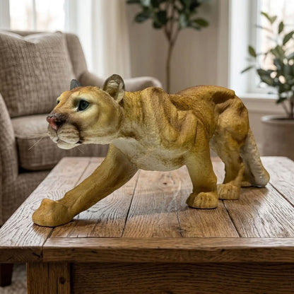 Realistic Lioness Sculpture