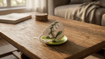Ceramic Lily of The Valley Mug &amp; Saucer