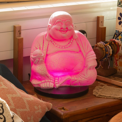 Happy Glowing Buddha Lamp
