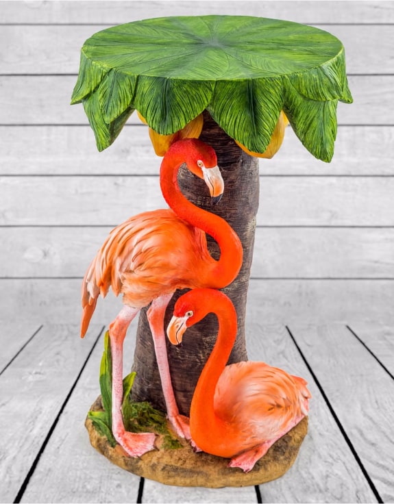 Tropical Flamingo Table - Floral Fawna