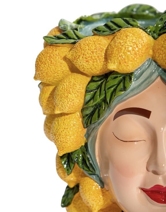 Lemon Lady Vase - Floral Fawna