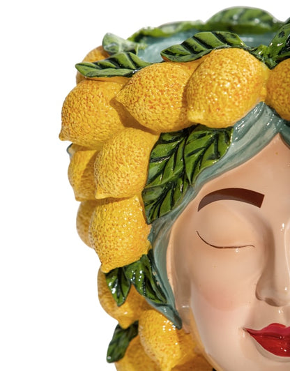 Lemon Lady Vase - Floral Fawna
