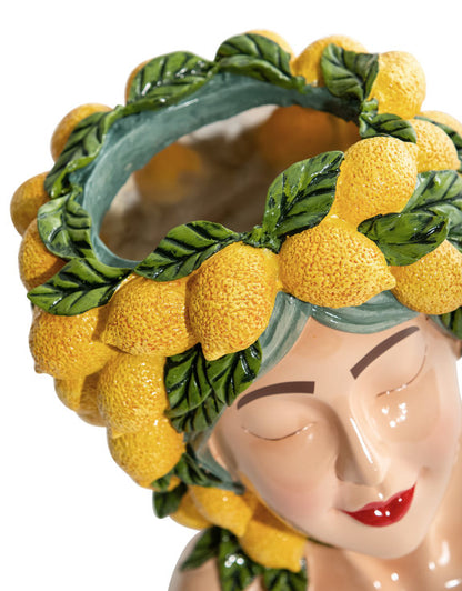 Lemon Lady Vase - Floral Fawna