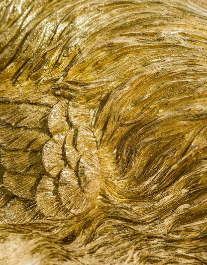 Large Gold Ostrich Side Table - Floral Fawna