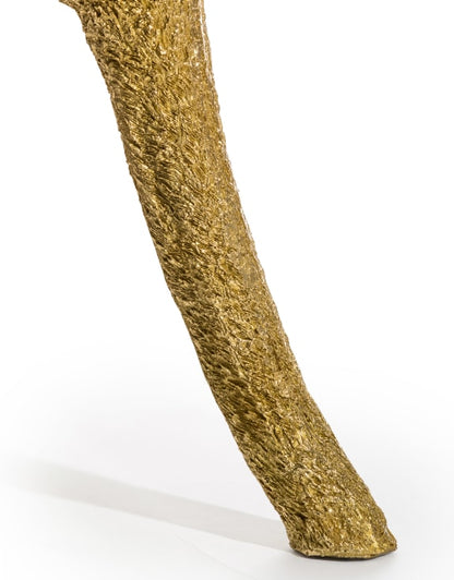 Large Gold Ostrich Side Table - Floral Fawna