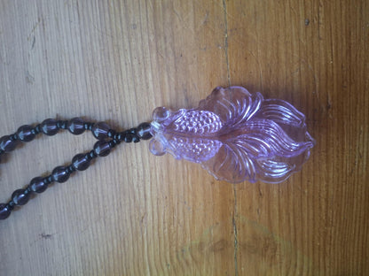 Fluorite Stone Fish Necklace - Floral Fawna