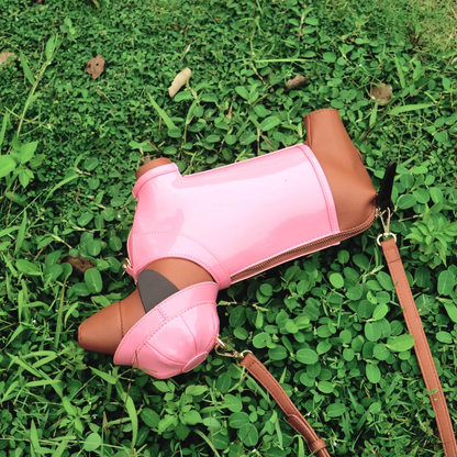 Dachshund In Rain Coat Crossbody Bag