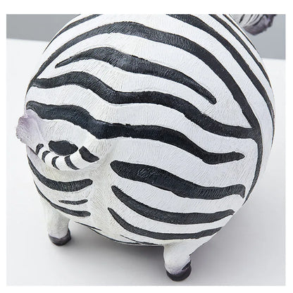 Fat Zebra Ornament - Floral Fawna