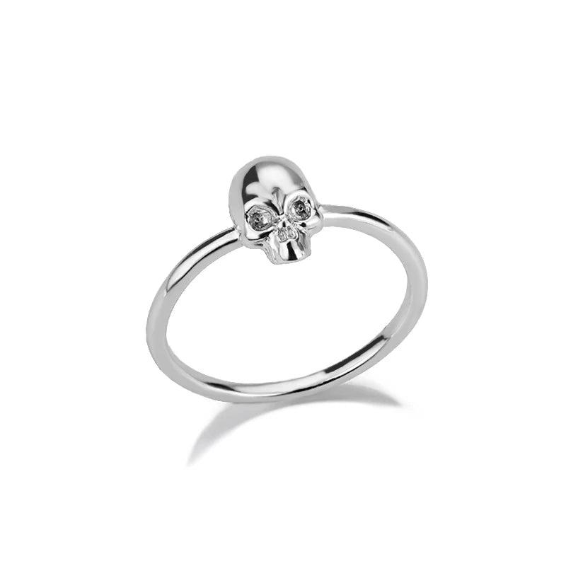 Dainty Skull Ring - Floral Fawna