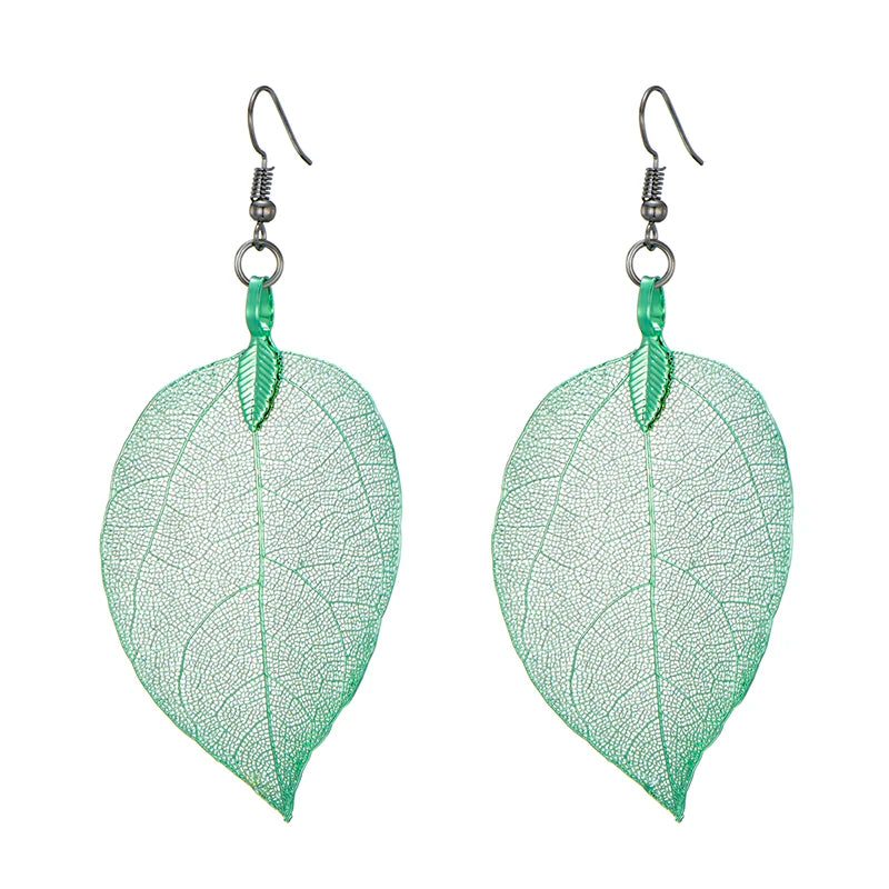 Real Leaf Earrings - Floral Fawna