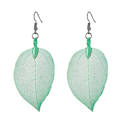 Real Leaf Earrings - Floral Fawna