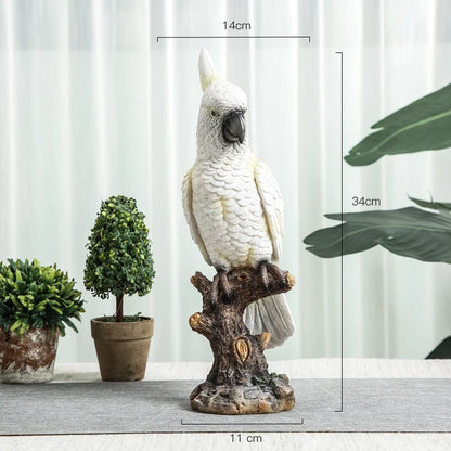 Cockatoo Parrot Ornament - Floral Fawna