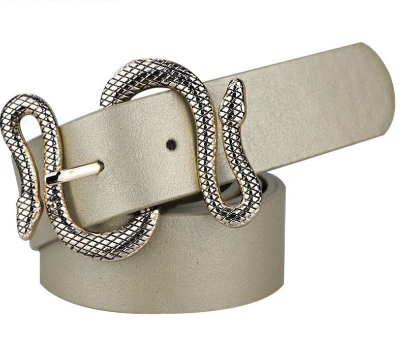 Snake Buckle Belt - Floral Fawna