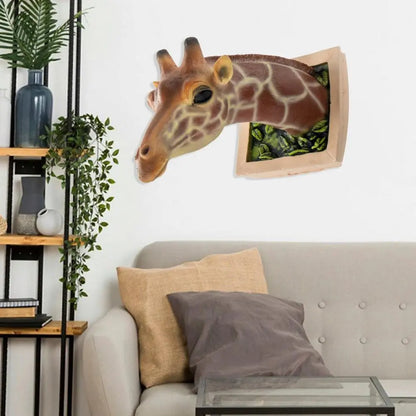 3D Giraffe Wall Hanging - Floral Fawna