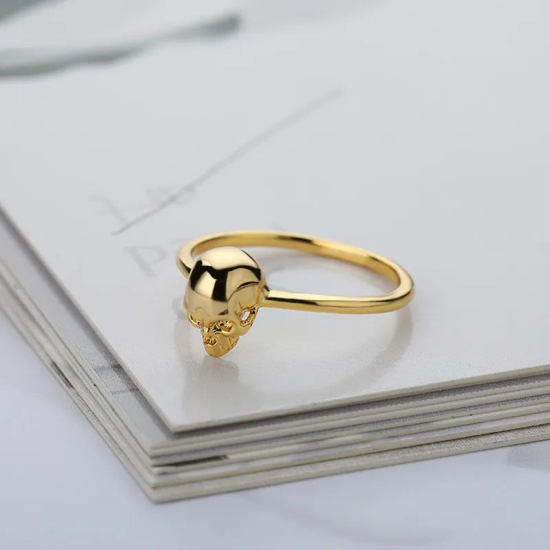 Dainty Skull Ring - Floral Fawna