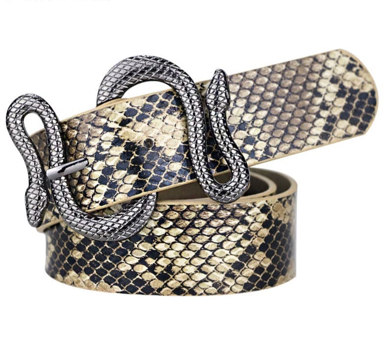 Snake Buckle Belt - Floral Fawna