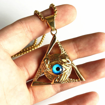 Eye of Providence Necklace - Floral Fawna
