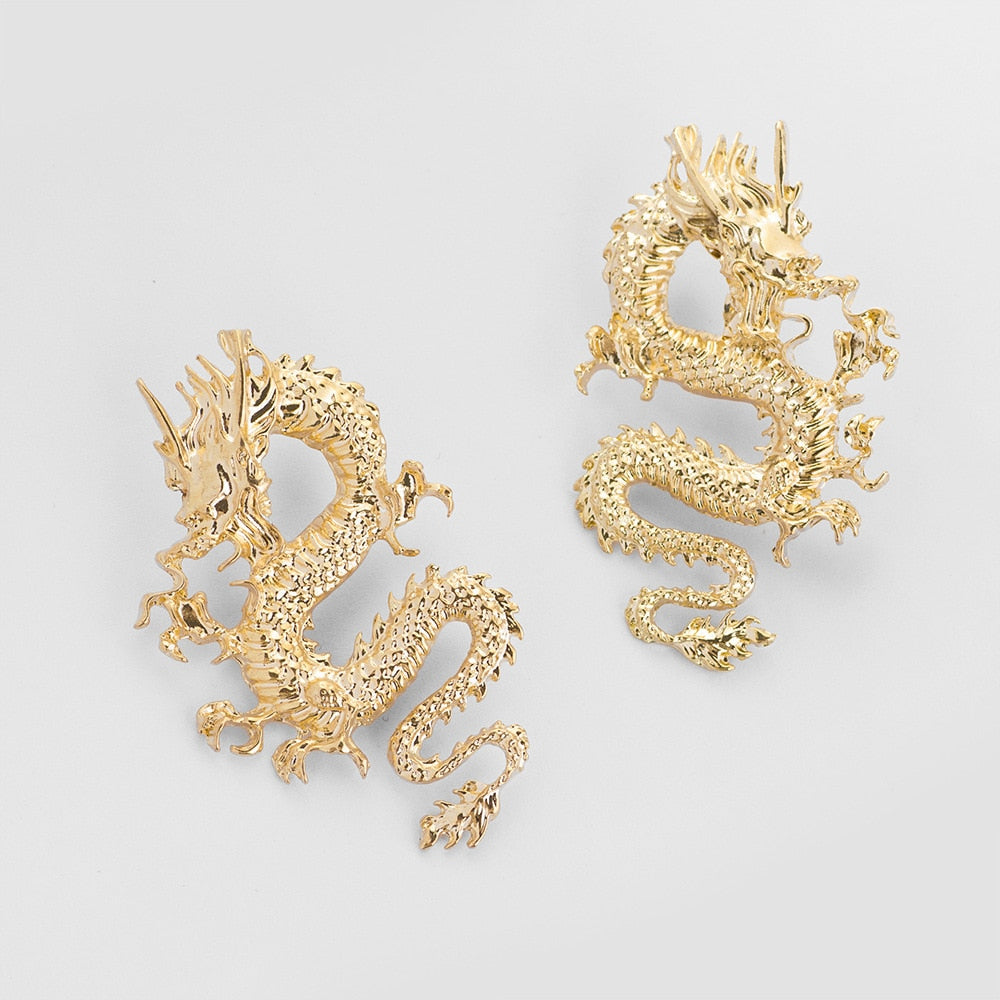 Chinese New Year Dragon Earrings - Floral Fawna