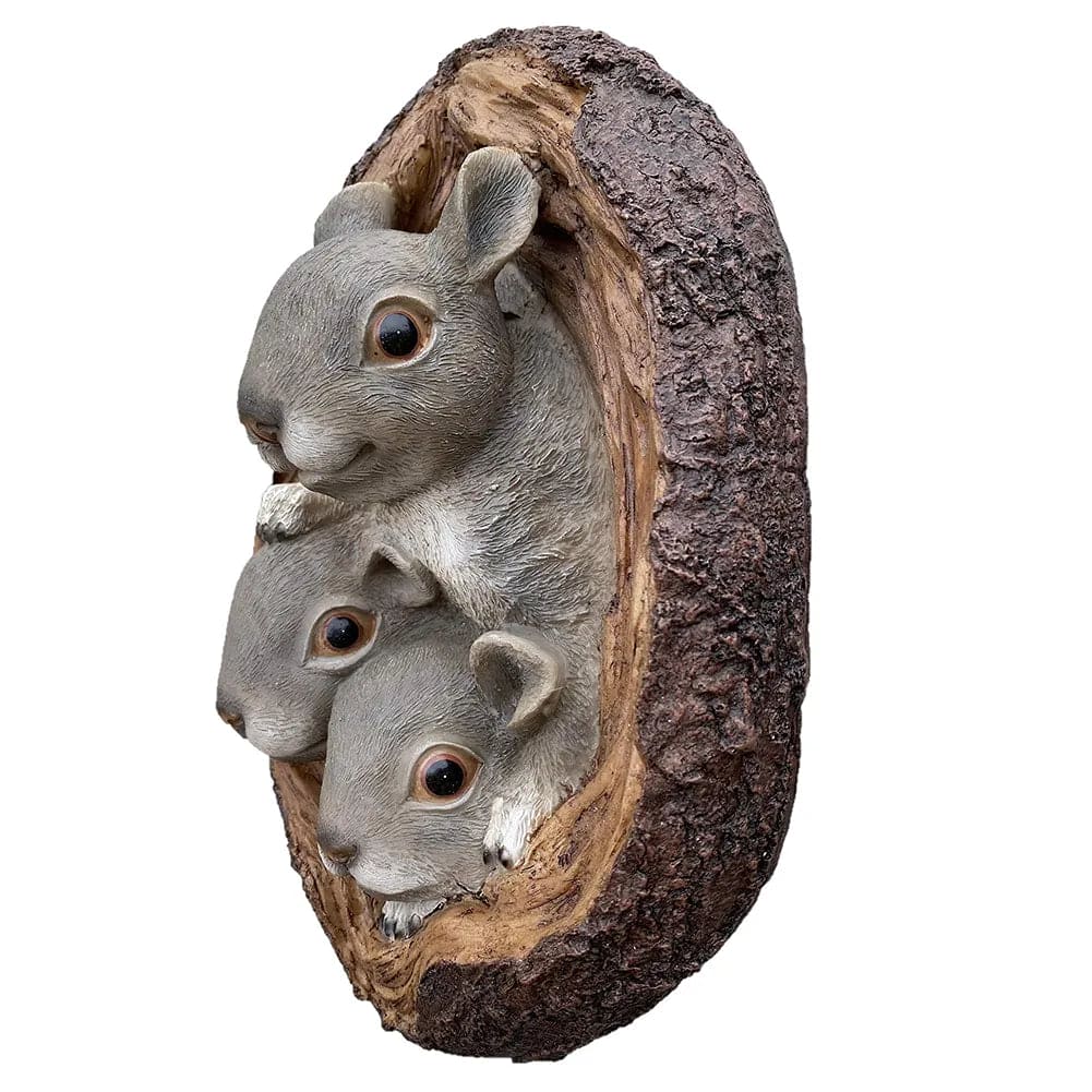 Squirrel Garden Ornament - Floral Fawna