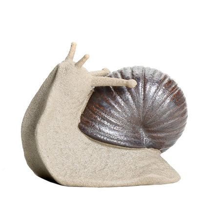 Ceramic Snail Ornament - Floral Fawna