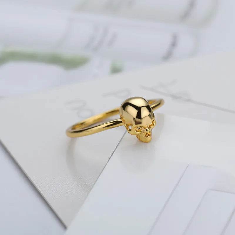 Dainty Skull Ring - Floral Fawna