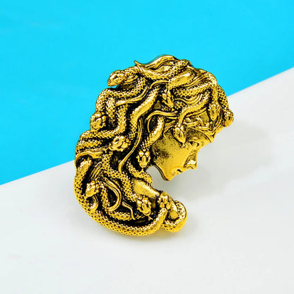 Vintage Style Medusa Brooch - Floral Fawna