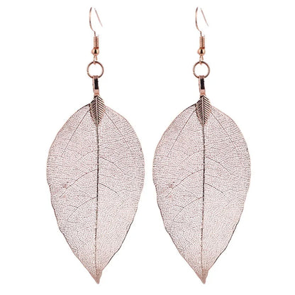 Real Leaf Earrings - Floral Fawna